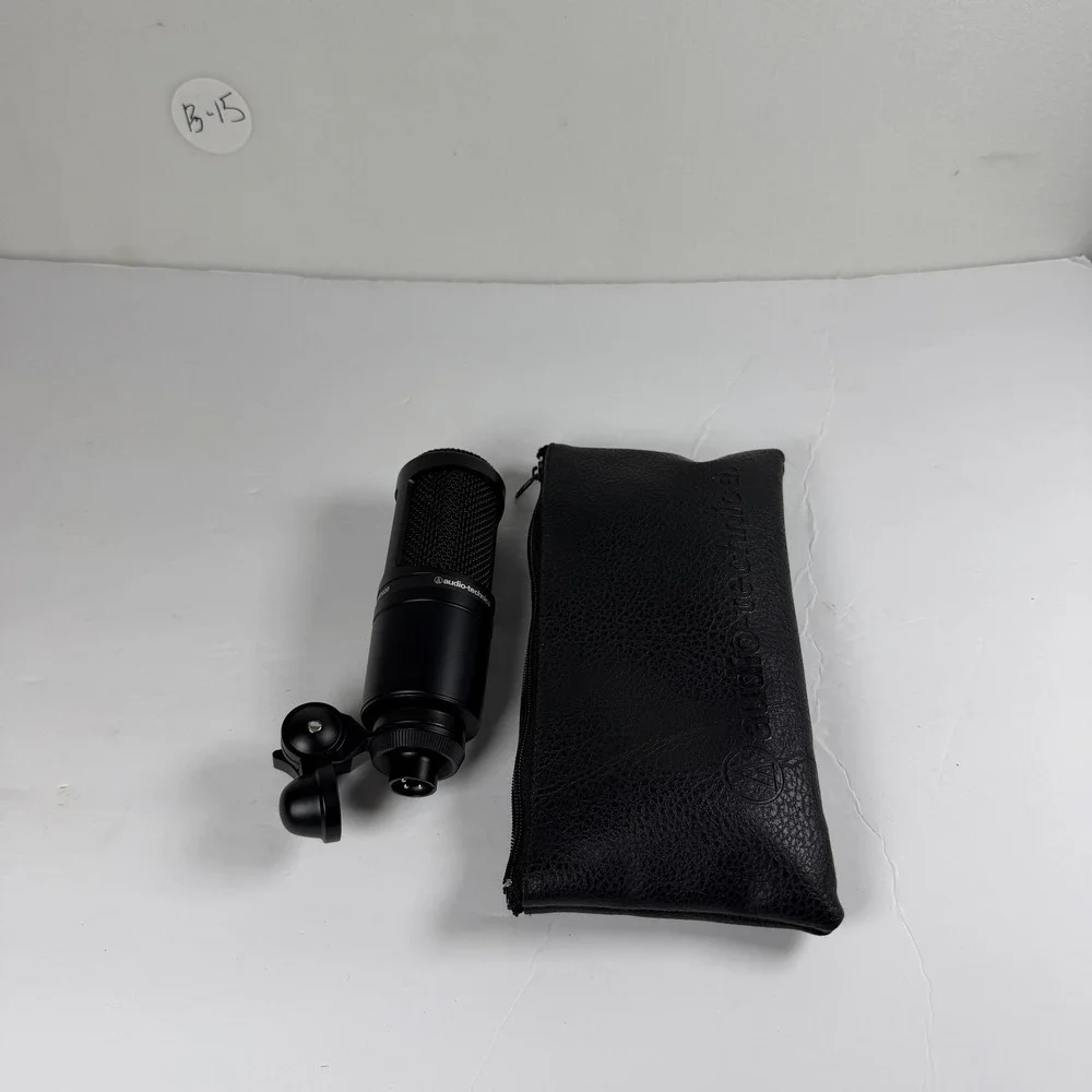 Audio-Technica AT2020 Cardioid Condenser Microphone with Mount & Pouch - B-15